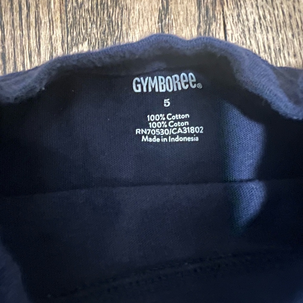 Gymboree Dark Blue Long Sleeve with Santa Graphic - Picture 2 of 2